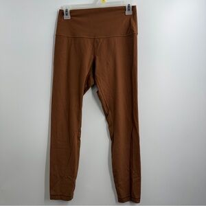 Lululemon Align Ribbed High-Rise Pant 25" Roasted Brown size 8 legging